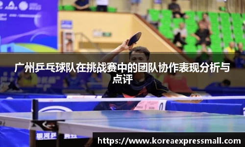 广州乒乓球队在挑战赛中的团队协作表现分析与点评
