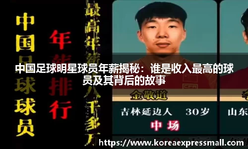 中国足球明星球员年薪揭秘：谁是收入最高的球员及其背后的故事