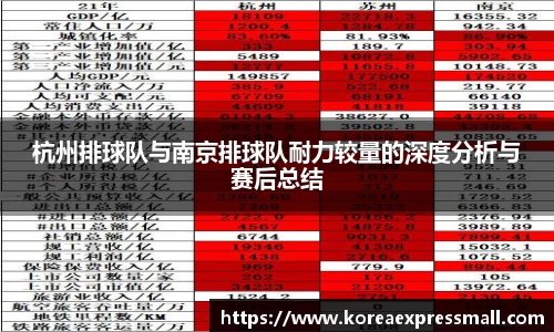 杭州排球队与南京排球队耐力较量的深度分析与赛后总结